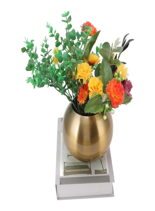 TOTITOM Round Vase Nordic Style Modern Stainless Steel Small Flower Vase Ornament Living Room Office Table Decoration for Home Decoration(Gold) - Image 3